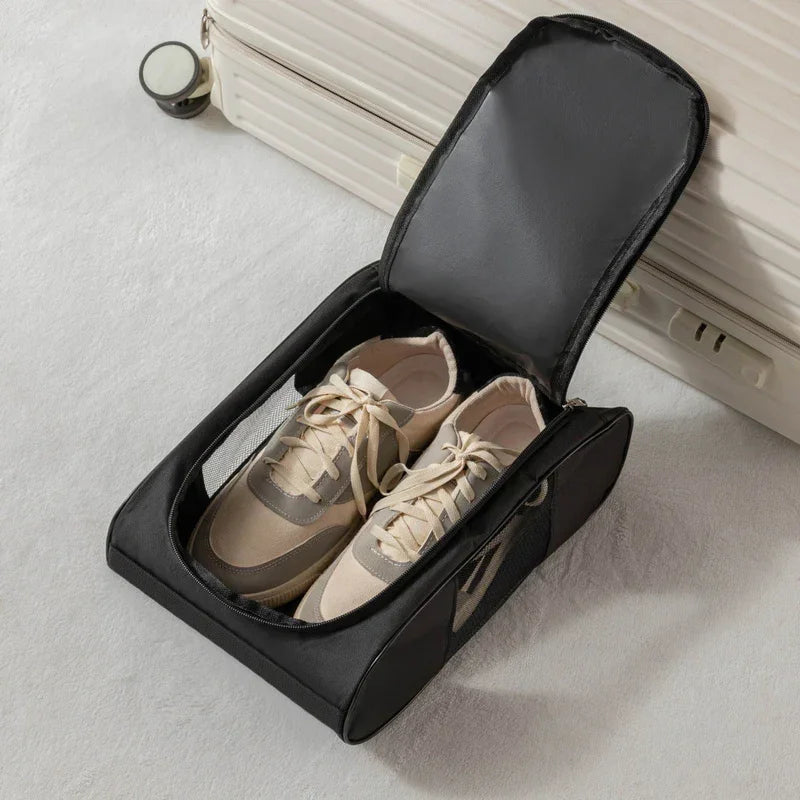 Travel Shoe Organizer Bag (Breathable Mesh & Dust Protection)