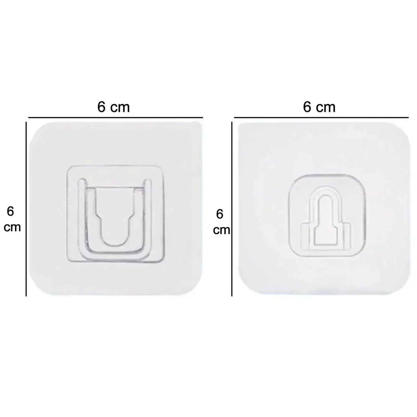 Double-Sided Punch Free Wall Hooks