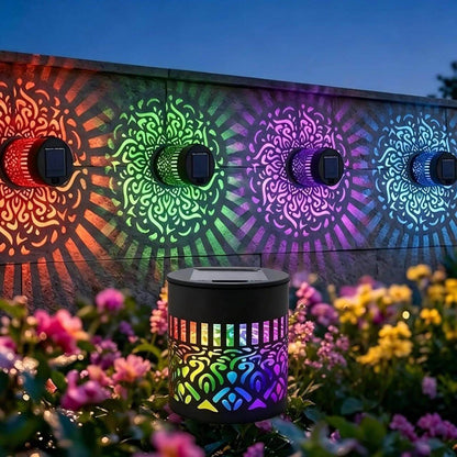 Solar Mandala Projection Light | 7-Color Changing Waterproof Light