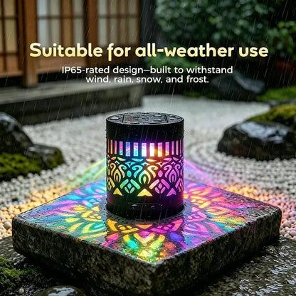 Solar Mandala Projection Light | 7-Color Changing Waterproof Light